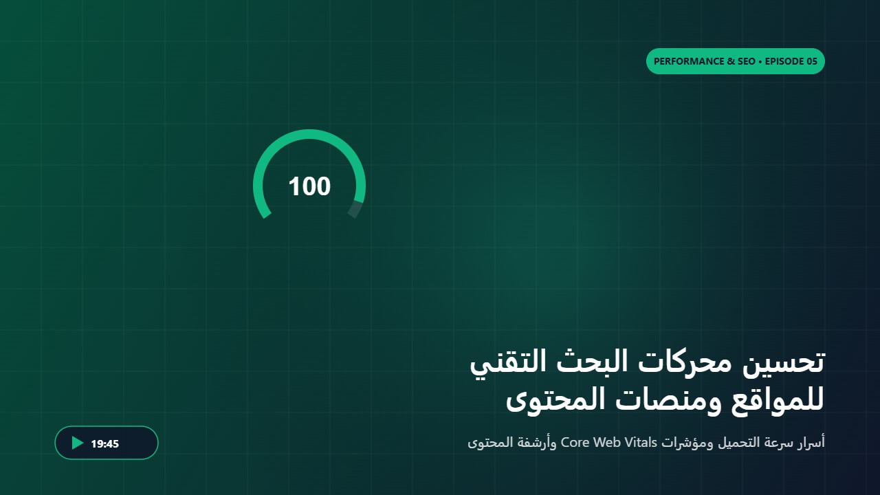 تحسين محركات البحث التقني (Technical SEO) لمنصات المحتوى
